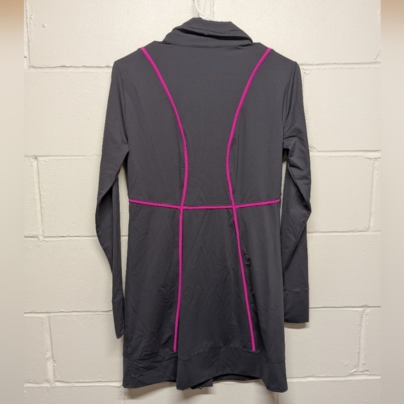 ATHLETA (Small) Spinnacker Long Sun Jacket Gray Pink - Picture 5 of 8